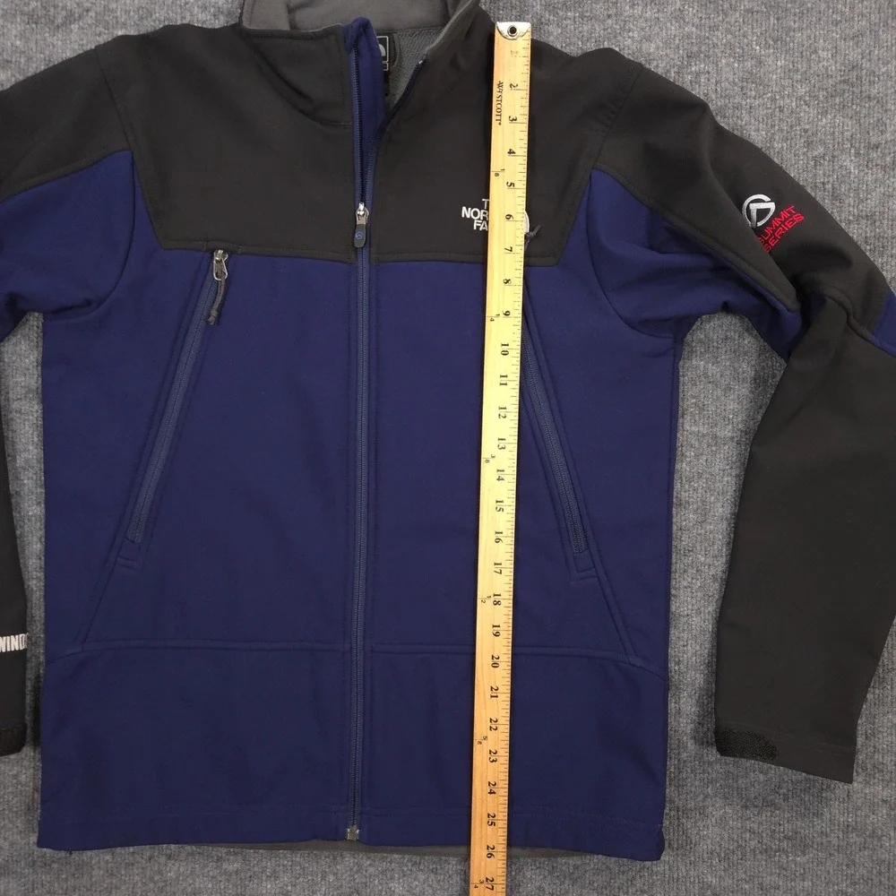 The North Face Summit Series Jacket Mens S Blue Black Windstopper Fleece Lined - Picture 9 of 13
